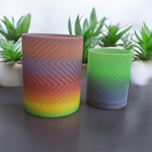 Flower pot-Rainbow color elegant home decor